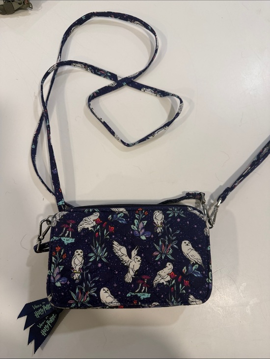 Vera Bradley Handbags - Vera Bradley Navy Harry Potter Floral Crossbody Wallet